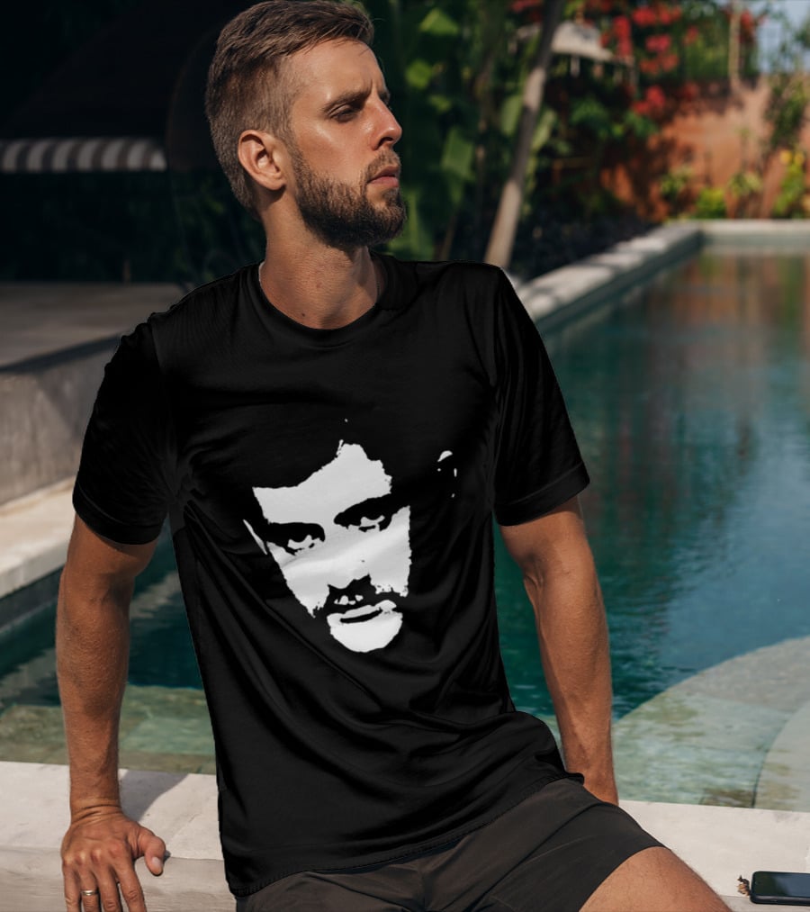 Patrick Cowley Black And White Face T-Shirt