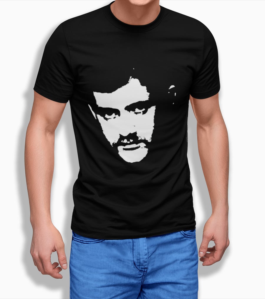 Patrick Cowley Black And White Face T-Shirt