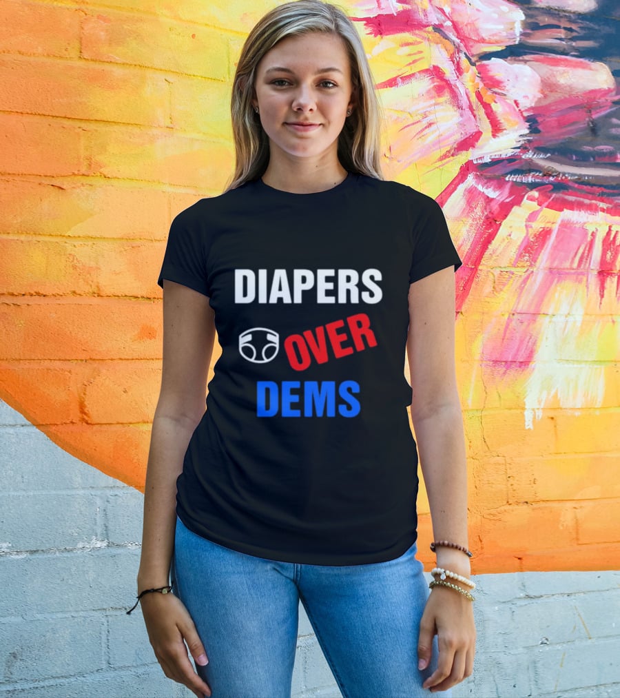 DIAPERS Icon OVER DEMS Political T-Shirt