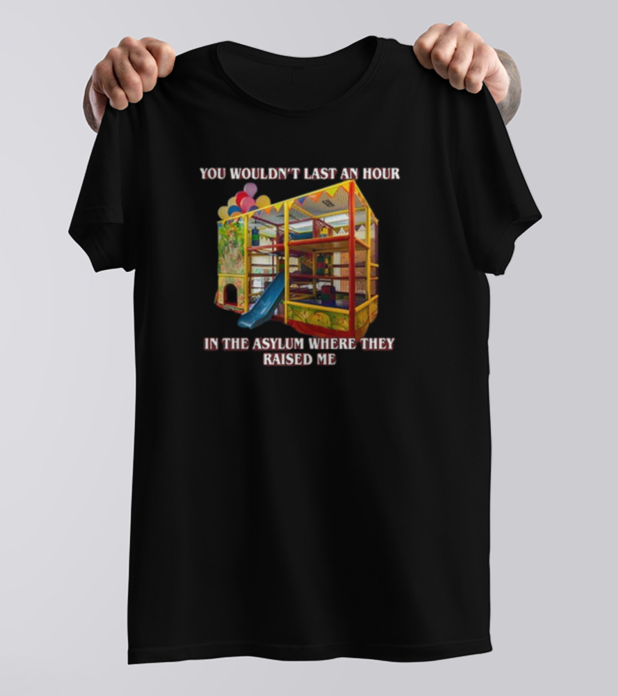 You Wouldn't Last An Hour In The Playhouse Asylum Where They Raised Me T-Shirt