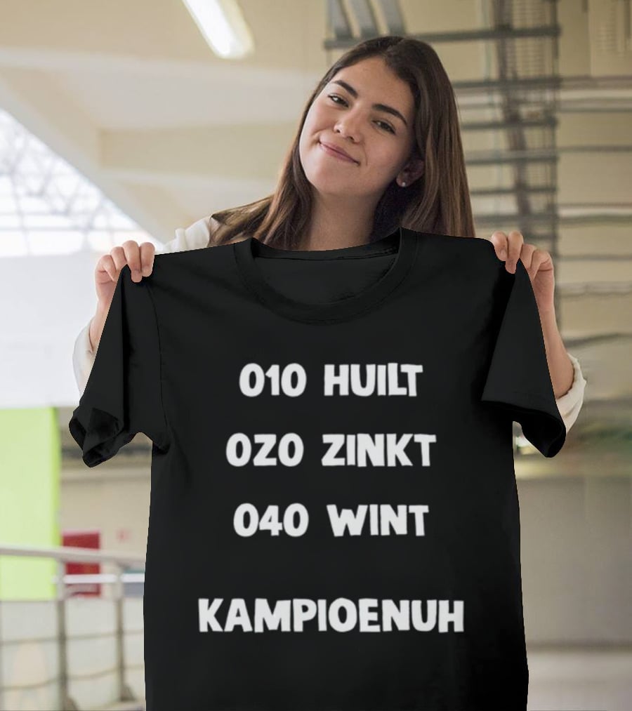 010 Huilt 020 Zinkt 040 Wint Kampioenuh Rotterdam Feyenoord Fans Teasing PSV Victory T-Shirt