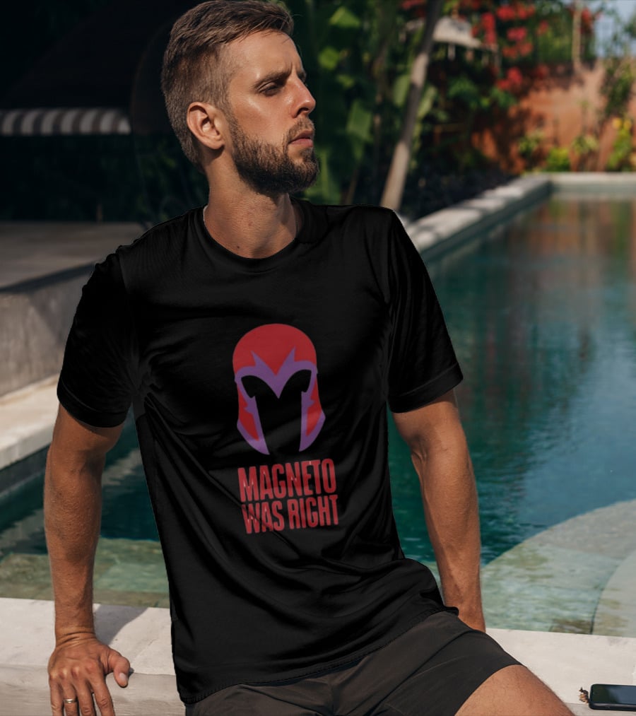 Magneto Was Right Beau Demayo Helmet T-Shirt