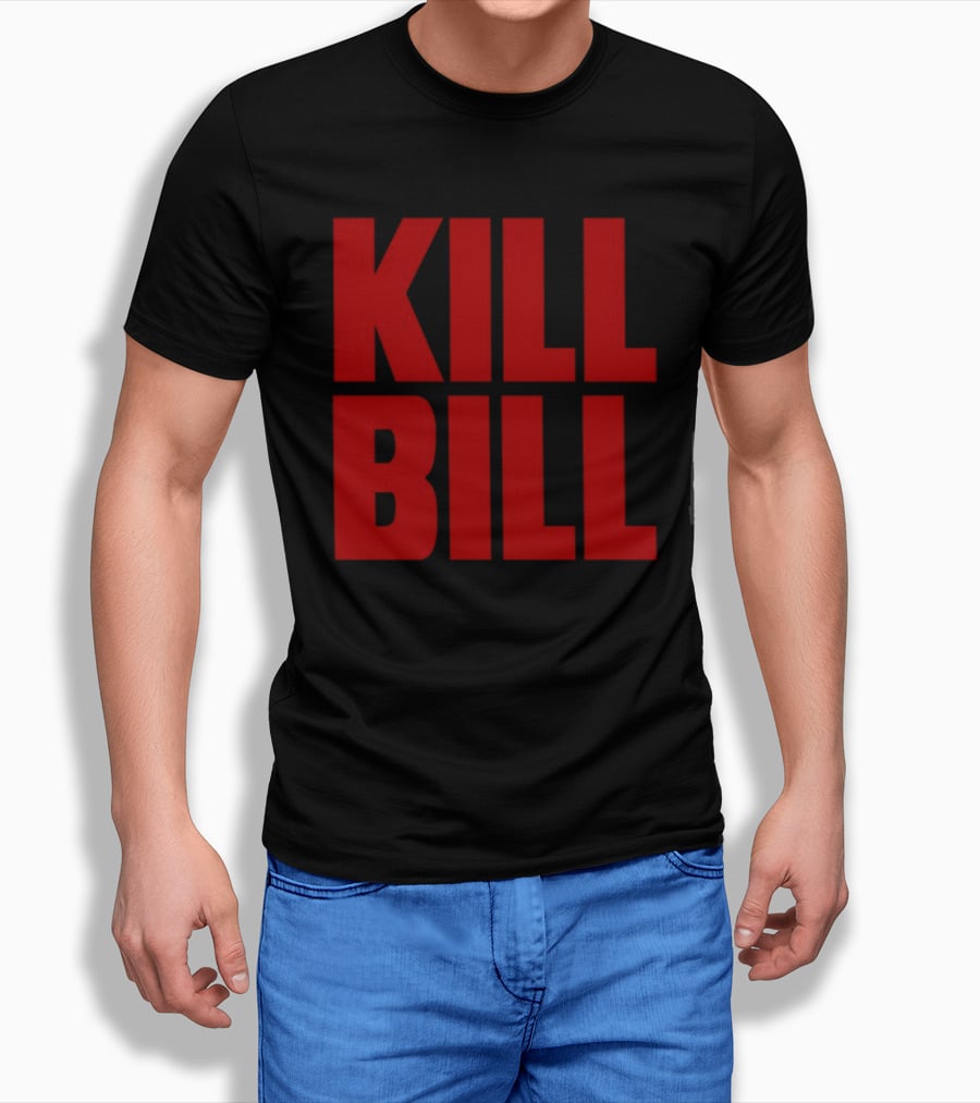 Hunter Schafer Kill Bill Red Block Letters T-Shirt