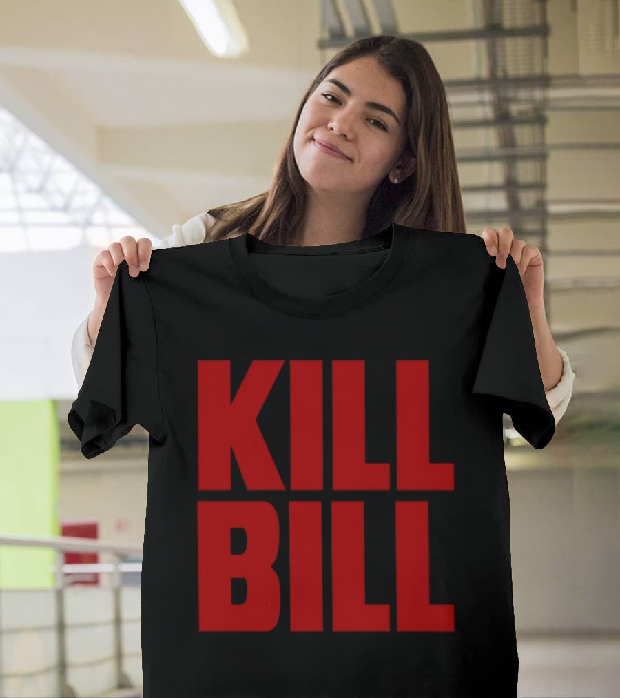 Hunter Schafer Kill Bill Red Block Letters T-Shirt