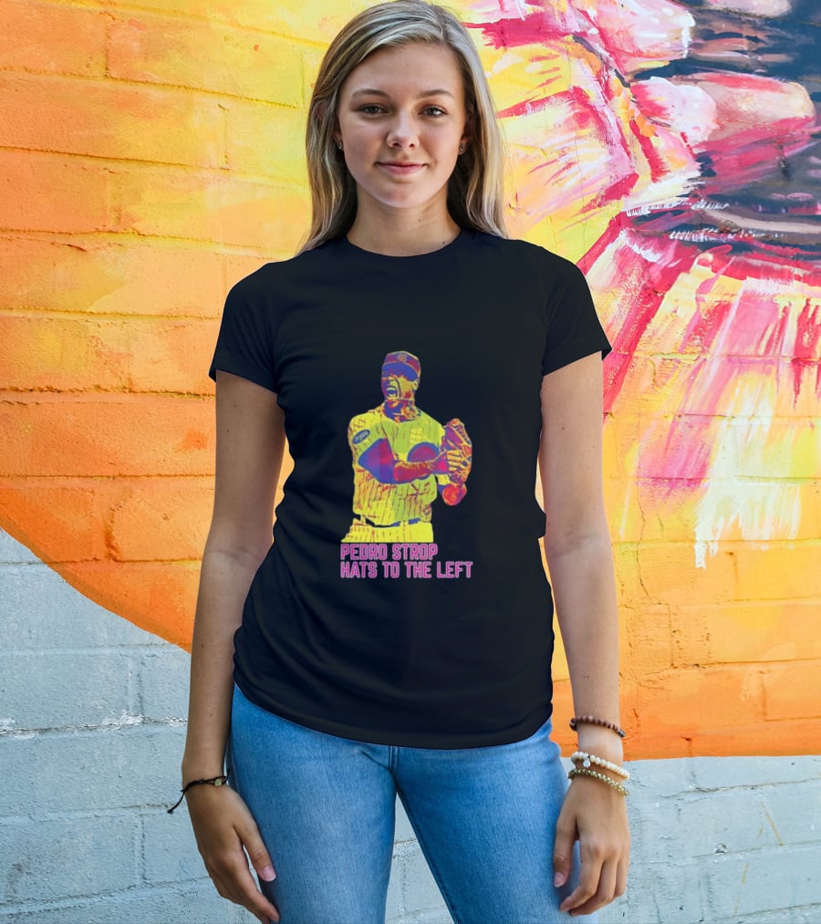 Pedro Strop Hats To The Left Colorful Baseball Player T-Shirt
