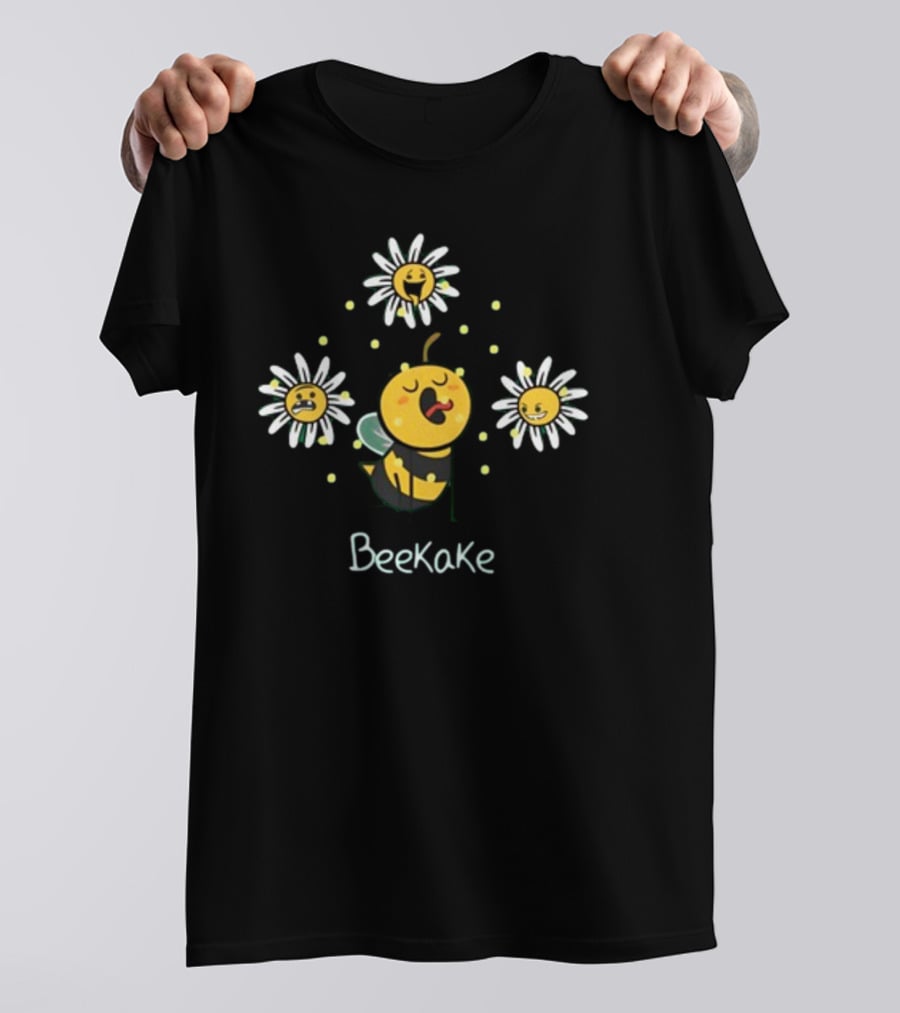 Spring Limited Beekake Singing Bee With Happy Flowers T-Shirt