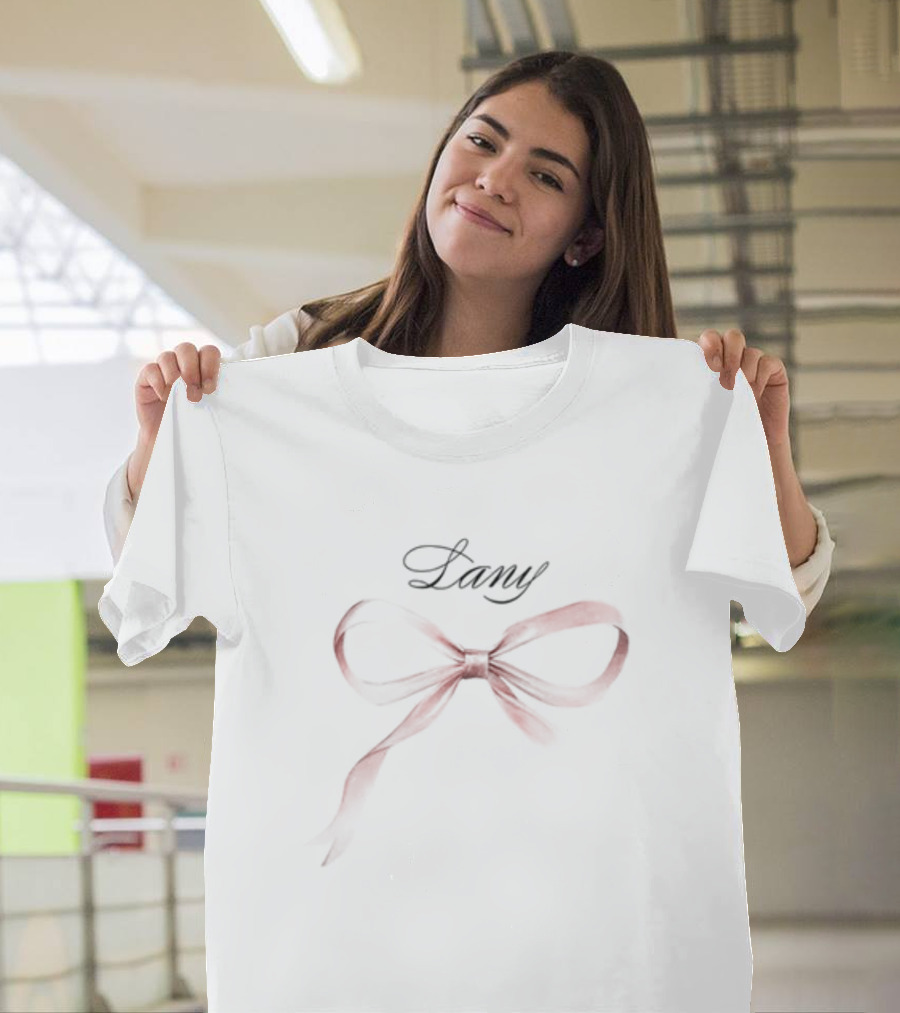 Lany Pink Ribbon Bow T-Shirt