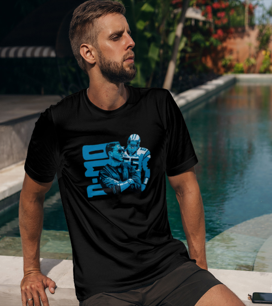 D-Mo Dan Morgan 55 Carolina Panthers Dave Canales Football Duo T-Shirt