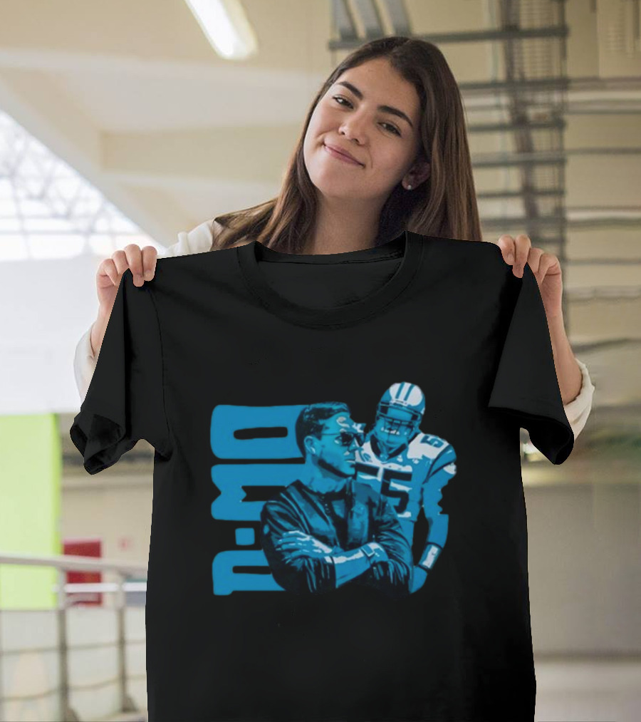 D-Mo Dan Morgan 55 Carolina Panthers Dave Canales Football Duo T-Shirt