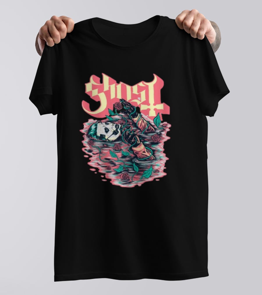 Ghost Submerged With Roses Valentine T-Shirt