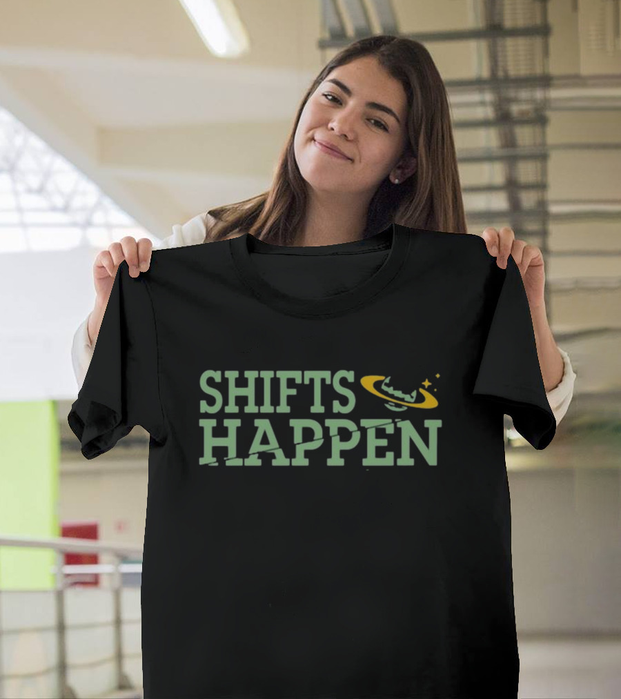 Good Morning Tapes Shifts Happen Planetary Orbit T-Shirt