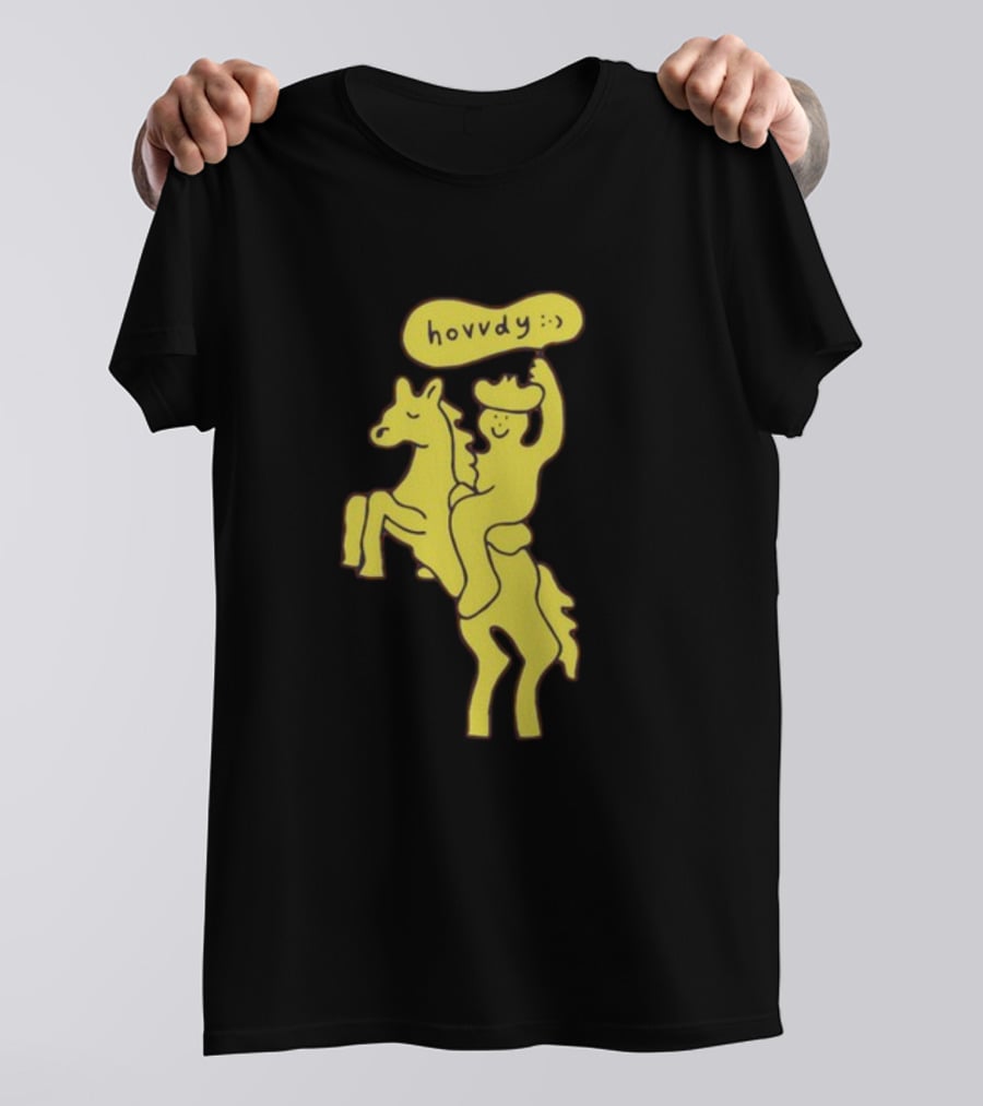 Hovvdy Jcrumb Cowboy On Horseback T-Shirt