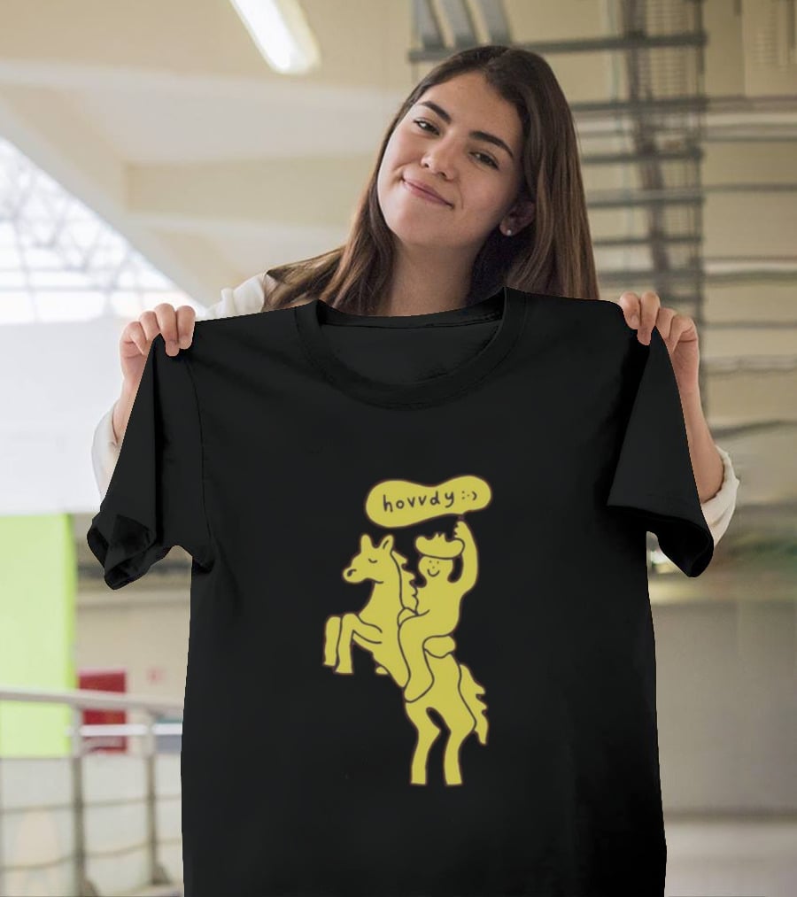 Hovvdy Jcrumb Cowboy On Horseback T-Shirt