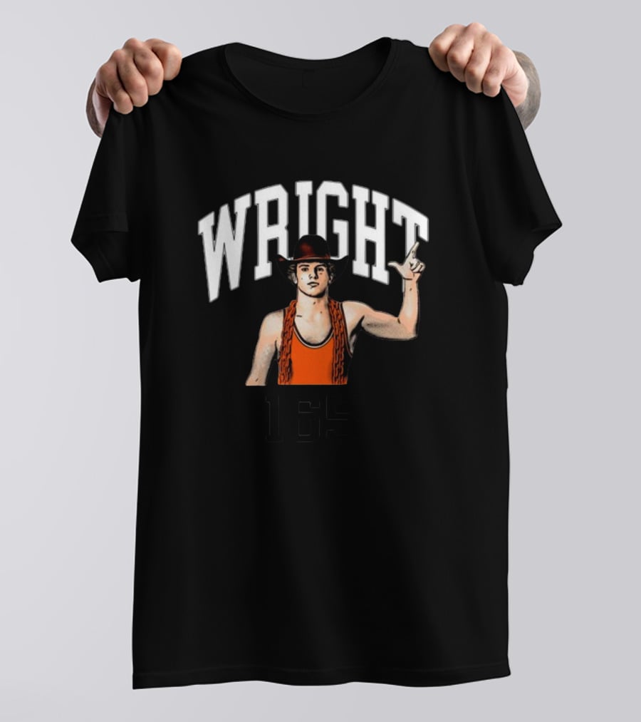 Wright 165 Wrestling Cowboy With Chain T-Shirt
