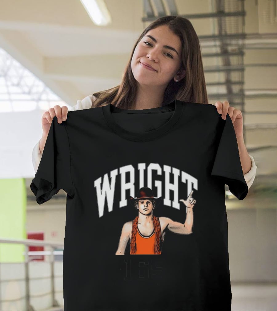 Wright 165 Wrestling Cowboy With Chain T-Shirt