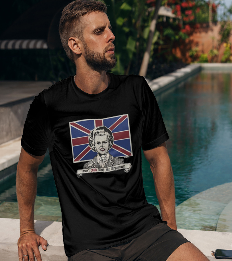1989Healy Don't Talk With Me Argentina Union Jack Flag T-Shirt