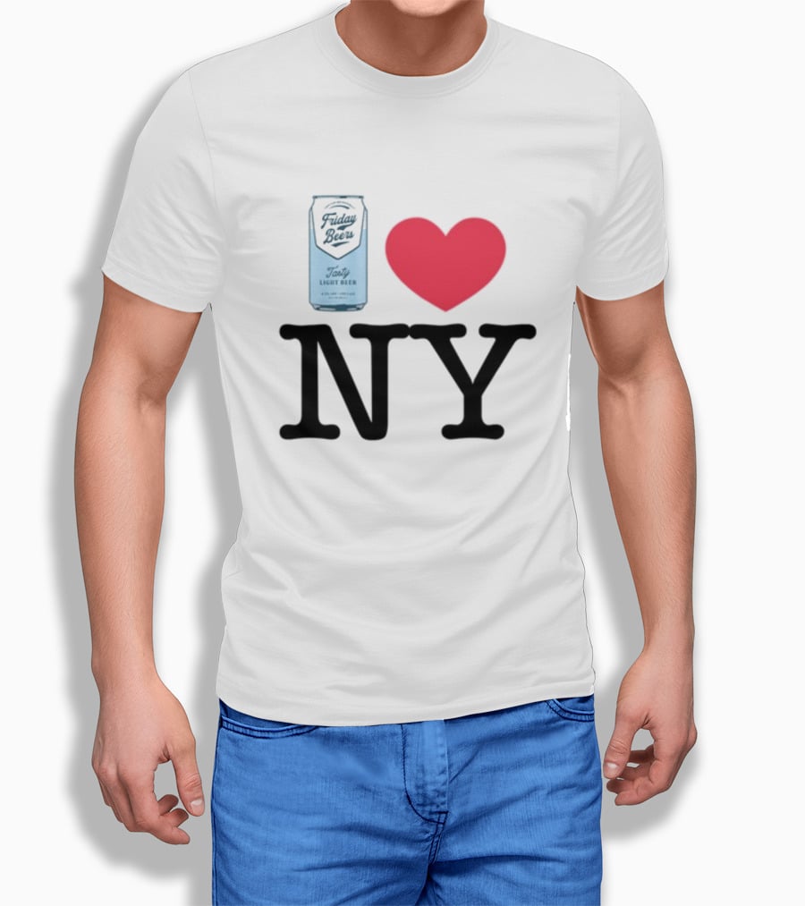 Friday Beers Tasty Light Beer I Love NY T-Shirt