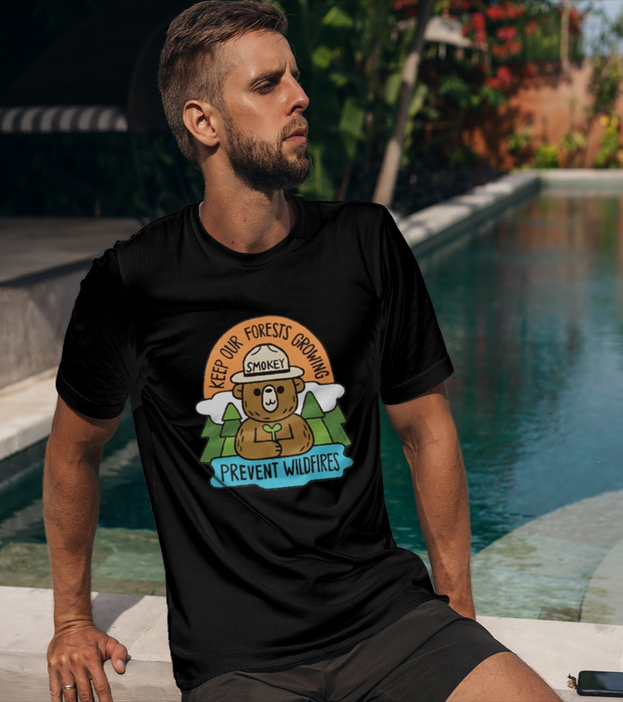 Smokey Bear Keep Our Forests Growing Prevent Wildfires T-Shirt