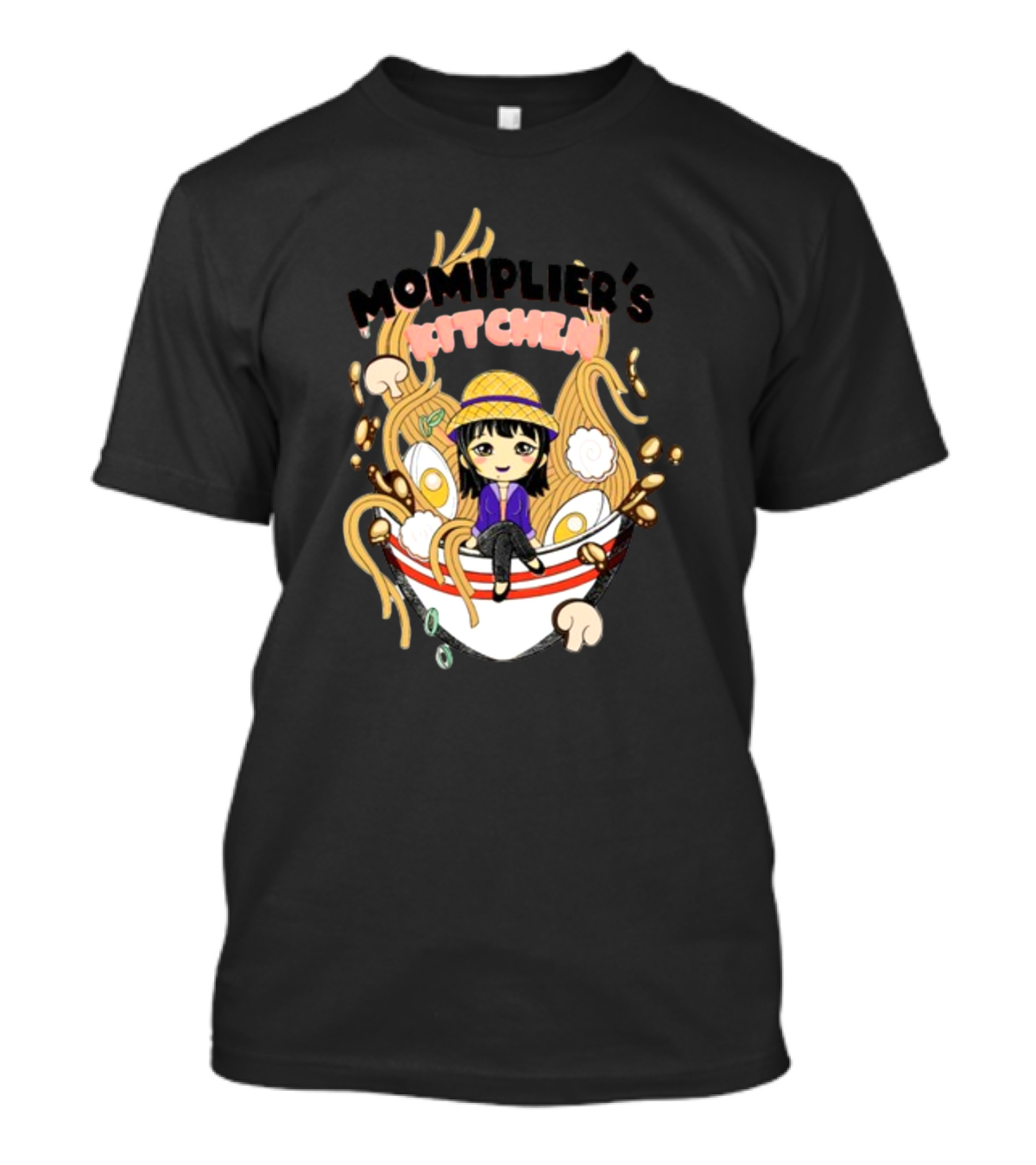 Momiplier's Kitchen Cute Anime Ramen Bowl T-Shirt