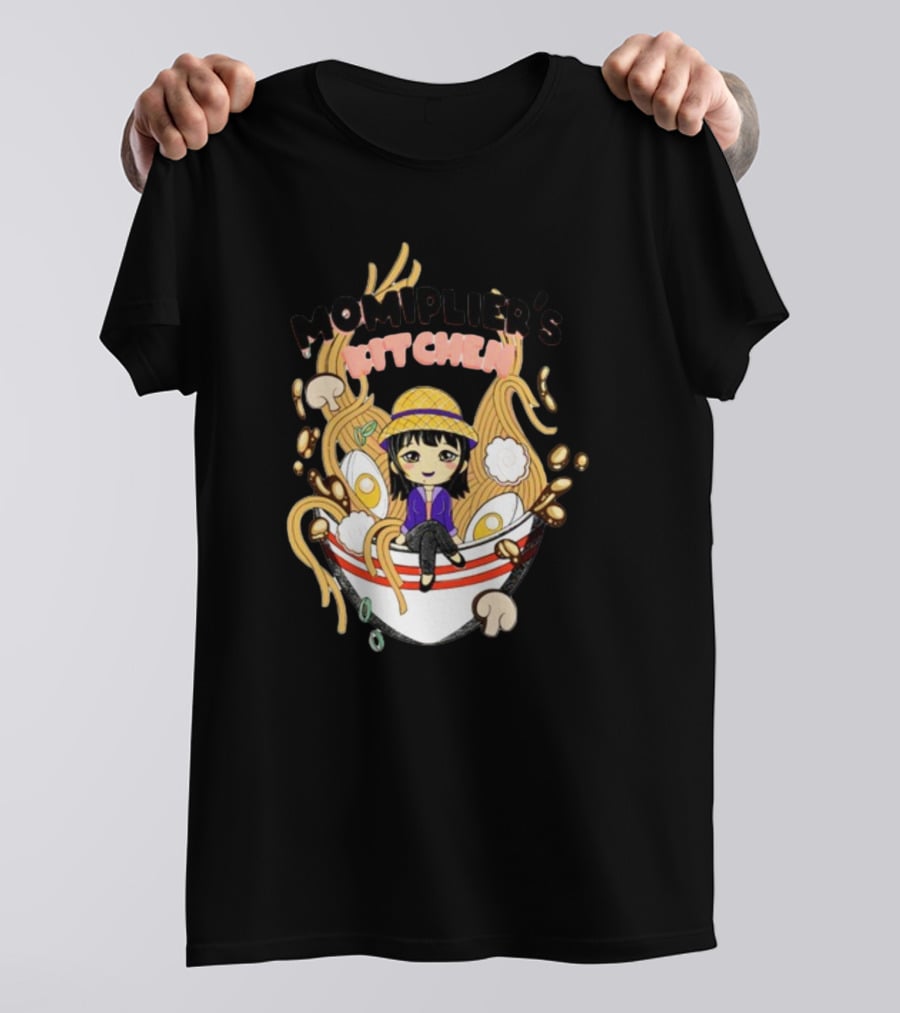 Momiplier's Kitchen Cute Anime Ramen Bowl T-Shirt