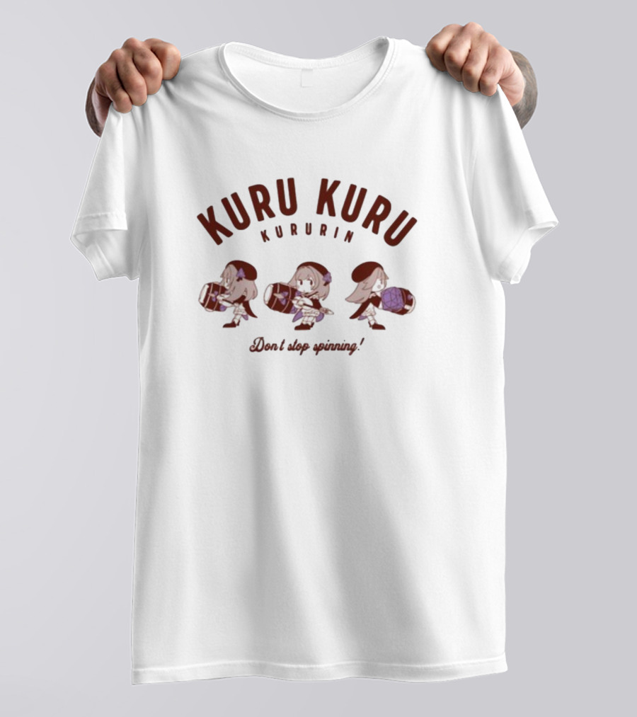 Kuru Kuru Kururin Don't Stop Spinning Fun Adventure T-Shirt
