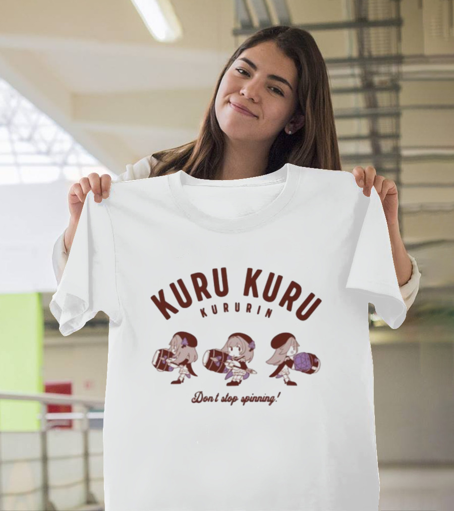 Kuru Kuru Kururin Don't Stop Spinning Fun Adventure T-Shirt