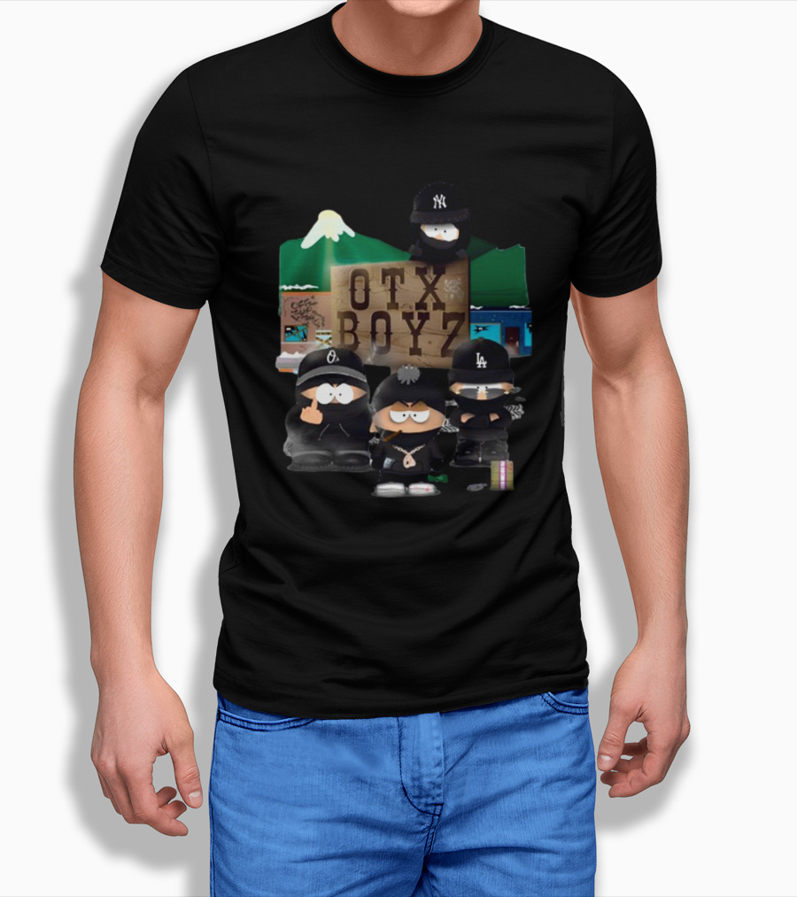 OTX Boyz South Park Parody Yankees Dodgers Mashup T-Shirt