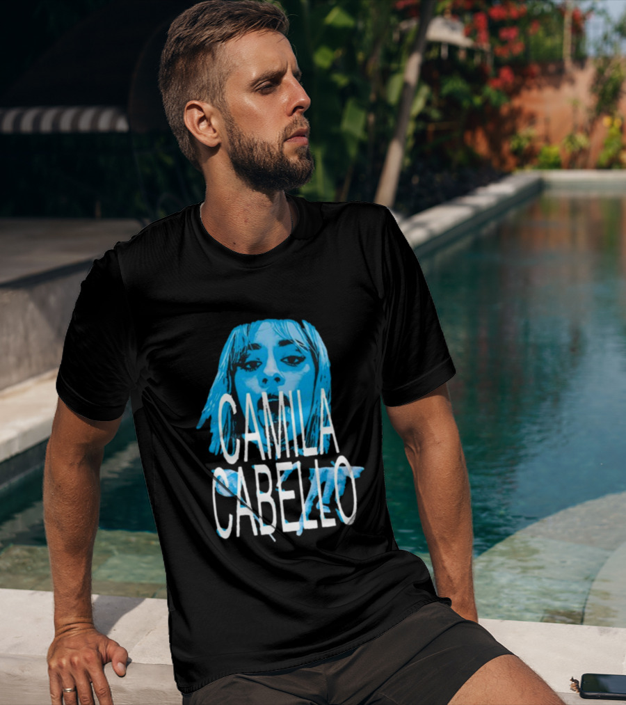 Camila Cabello Blue Portrait Portal Brazil C T-Shirt