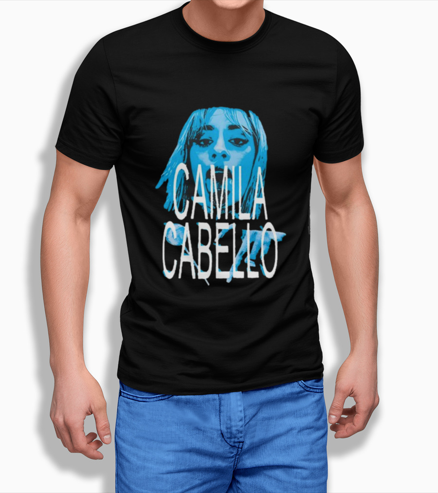 Camila Cabello Blue Portrait Portal Brazil C T-Shirt