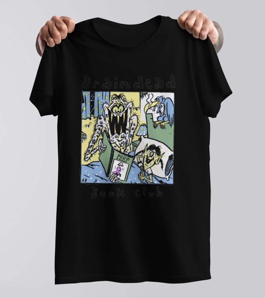 Braindead Book Club Peep Monster Comic T-Shirt