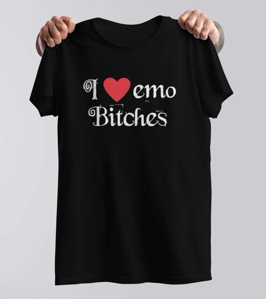 Crymson I Heart Emo Bitches Spencer's Bold Love T-Shirt