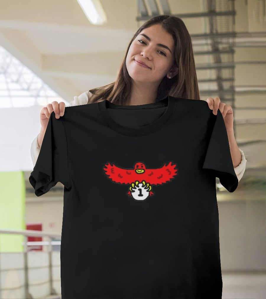Atlhawks Snatched The #1 Pick Bold Red Bird With Number One T-Shirt