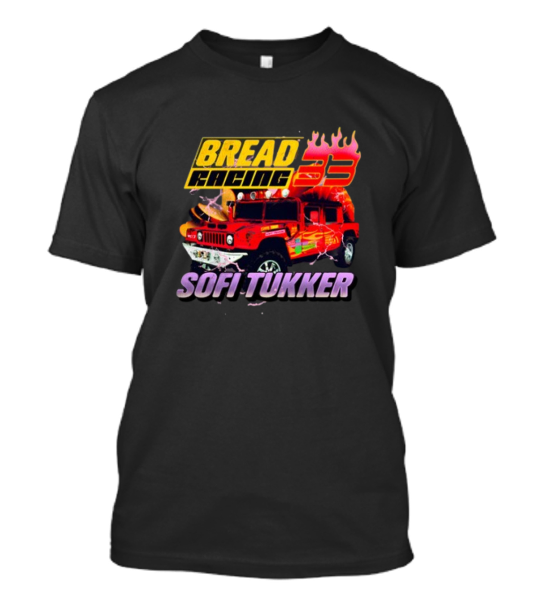 Bread Racing 33 Sofi Tukker Red Hummer With Flames T-Shirt