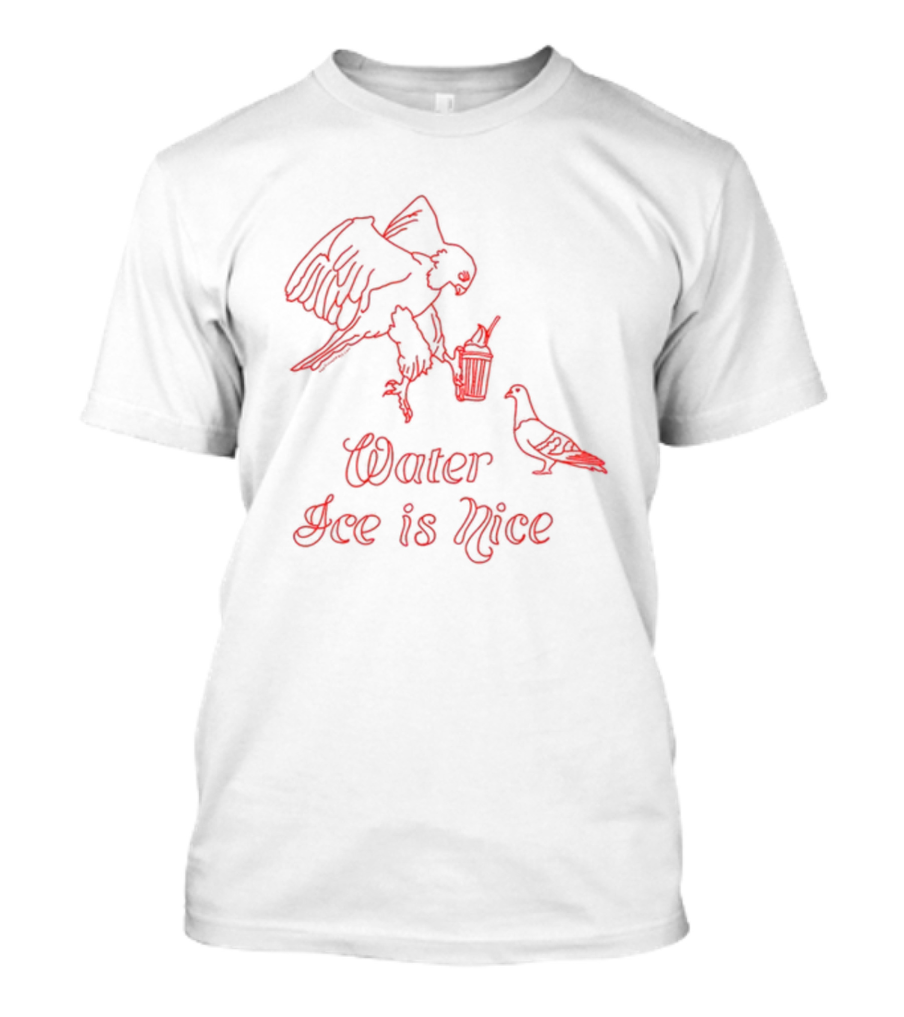 Water Ice Is Nice Hog Island Press Bird T-Shirt