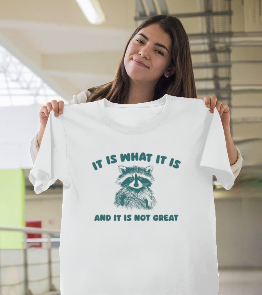 It Is What It Is And It Is Not Great Raccoon T-Shirt