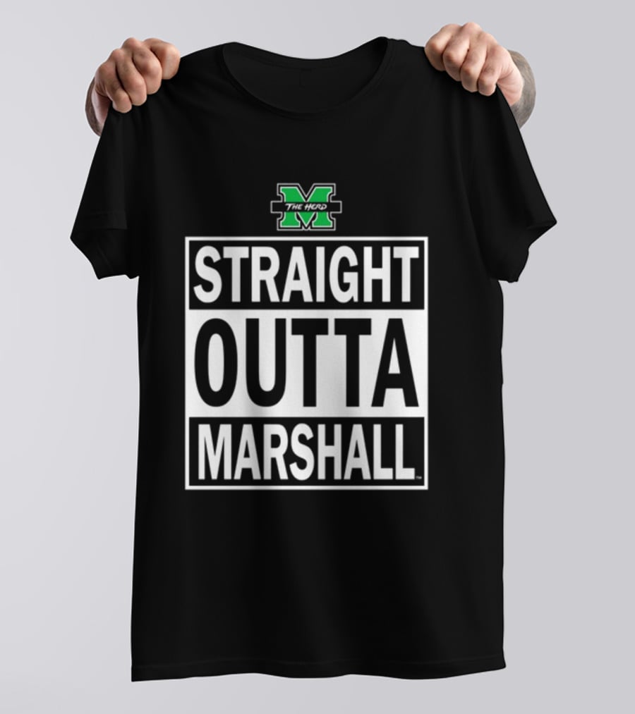 Marshall University Thundering Herd Straight Outta Marshall T-Shirt
