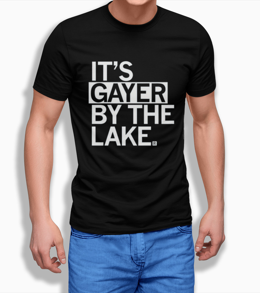 Raygunshirts It's Gayer By The Lake T-Shirt