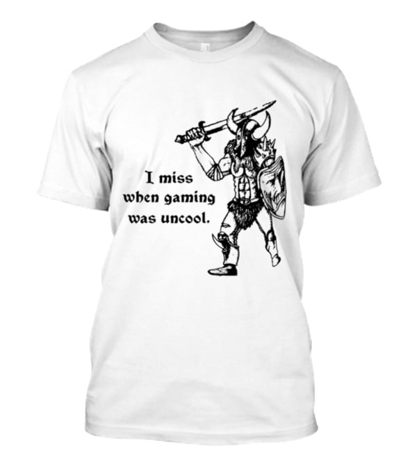 Hyperborean Heretic I Miss When Gaming Was Uncool Barbarian Warrior Vintage Nostalgia T-Shirt