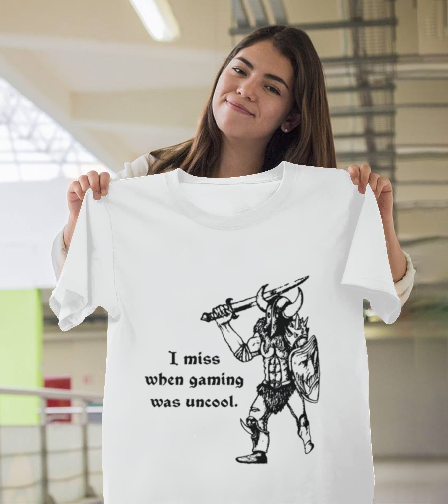 Hyperborean Heretic I Miss When Gaming Was Uncool Barbarian Warrior Vintage Nostalgia T-Shirt