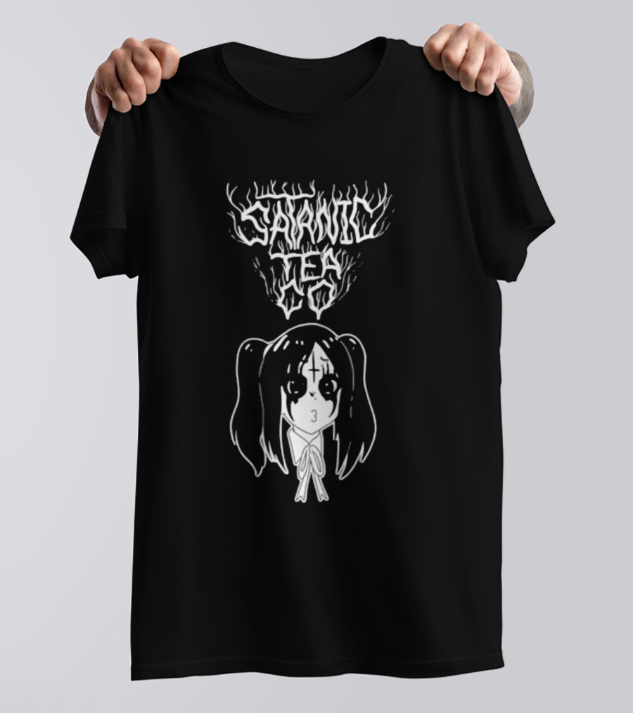 Satanic Tea Co Dead Steeper Manga Goth Girl T-Shirt