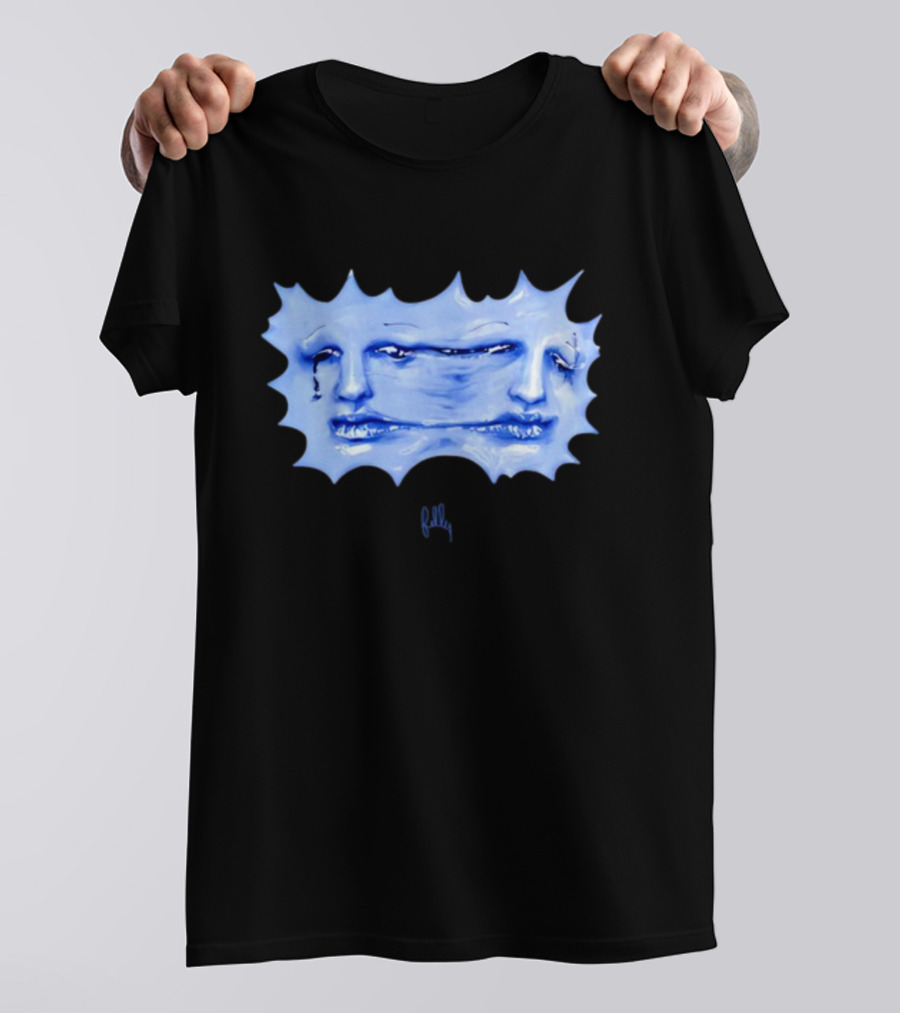 Felly Sun Liquid Blue Faces T-Shirt
