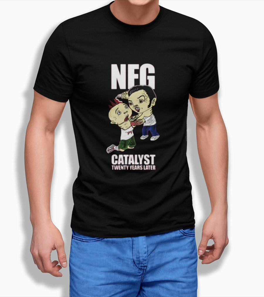 NFG Catalyst Twenty Years Later Cartoon Fight T-Shirt