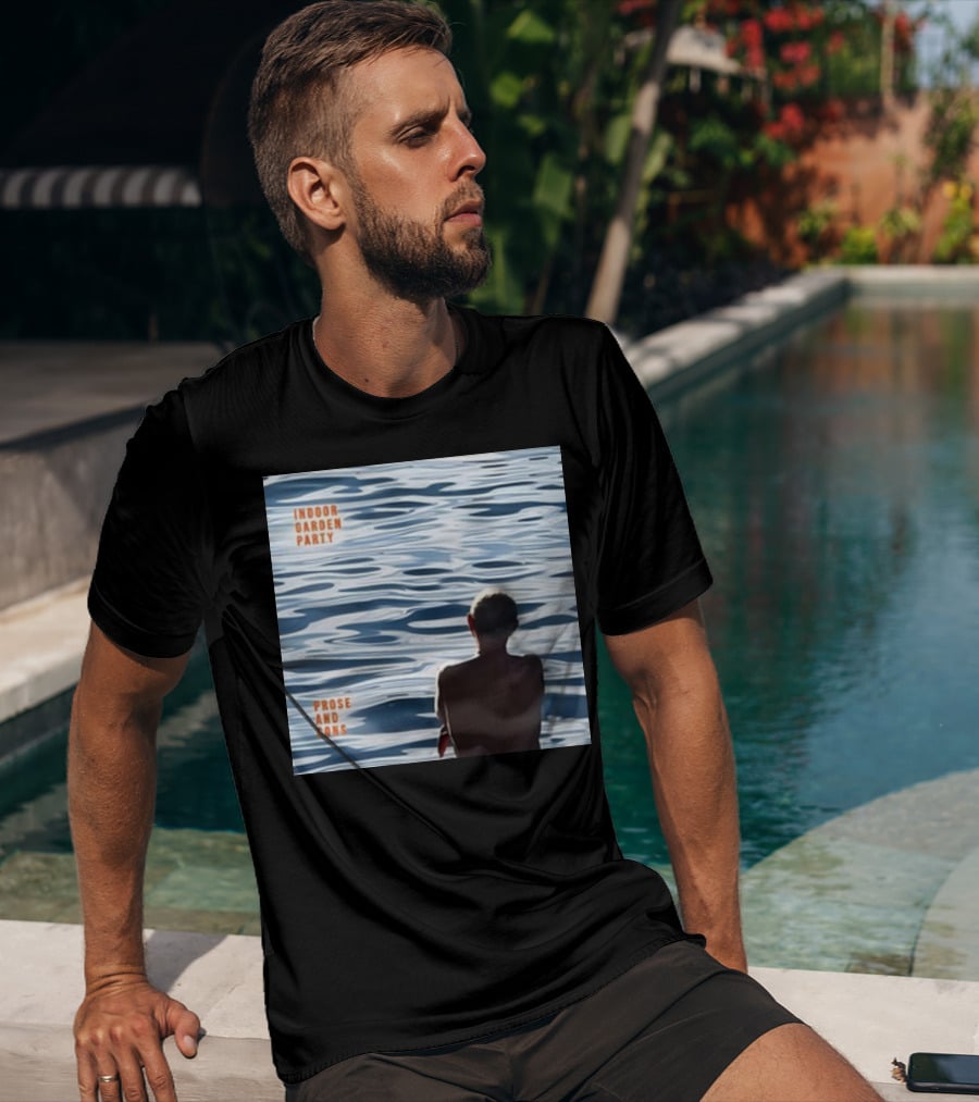 Russell Crowe Indoor Garden Party Prose And Cons Water Reflection T-Shirt