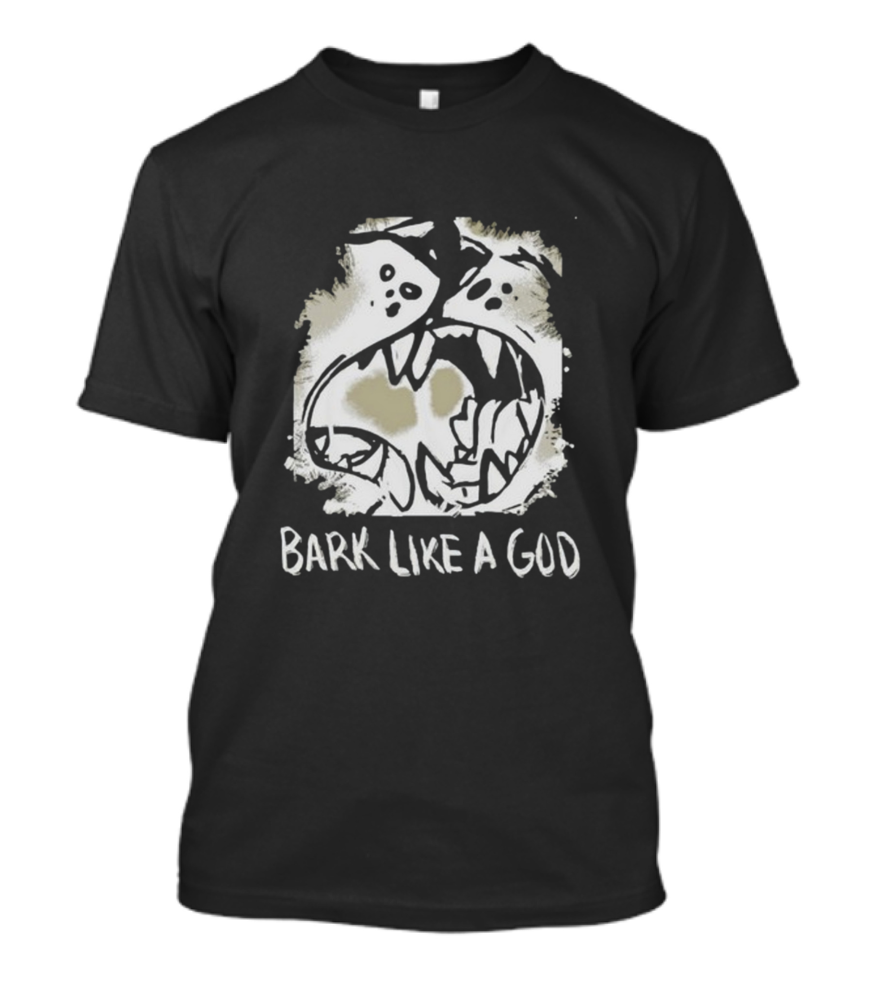 Bark Like A God Wolf Face T-Shirt