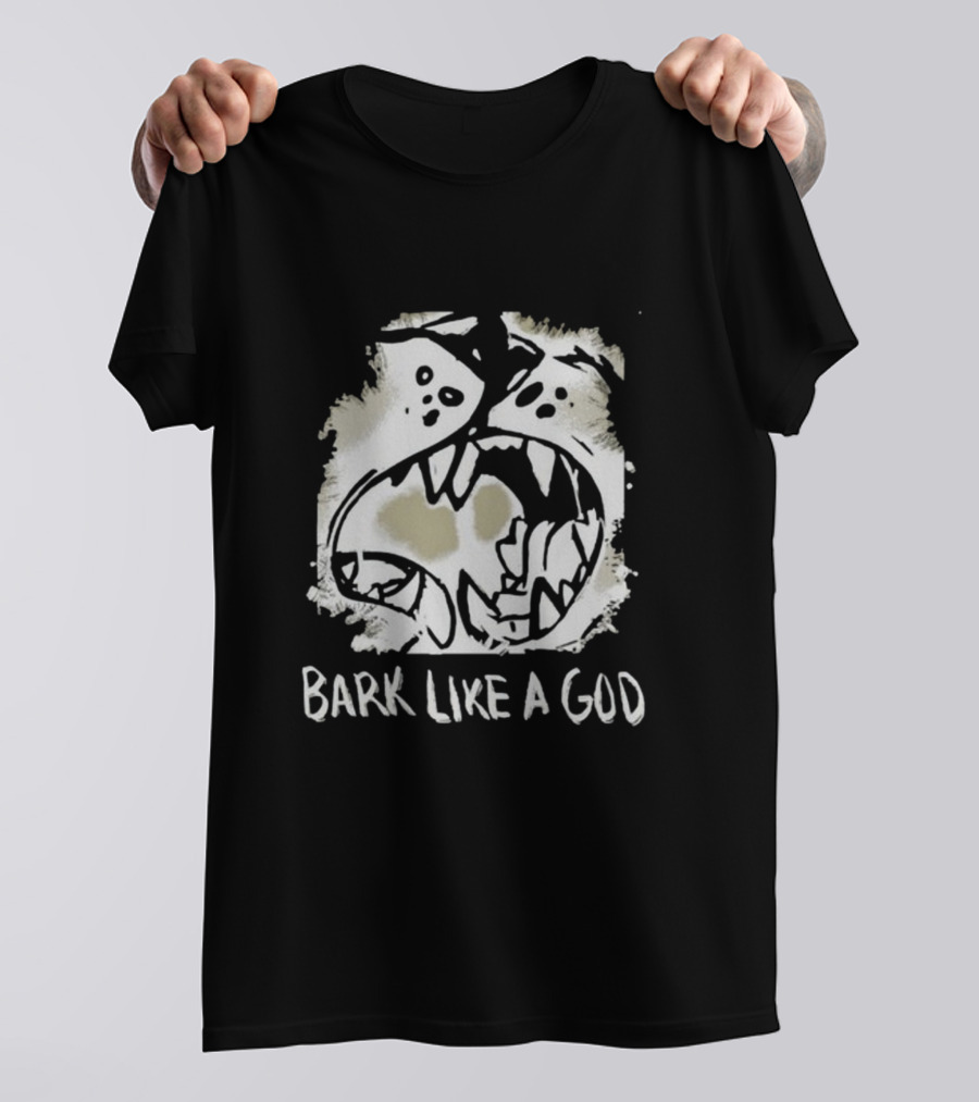 Bark Like A God Wolf Face T-Shirt