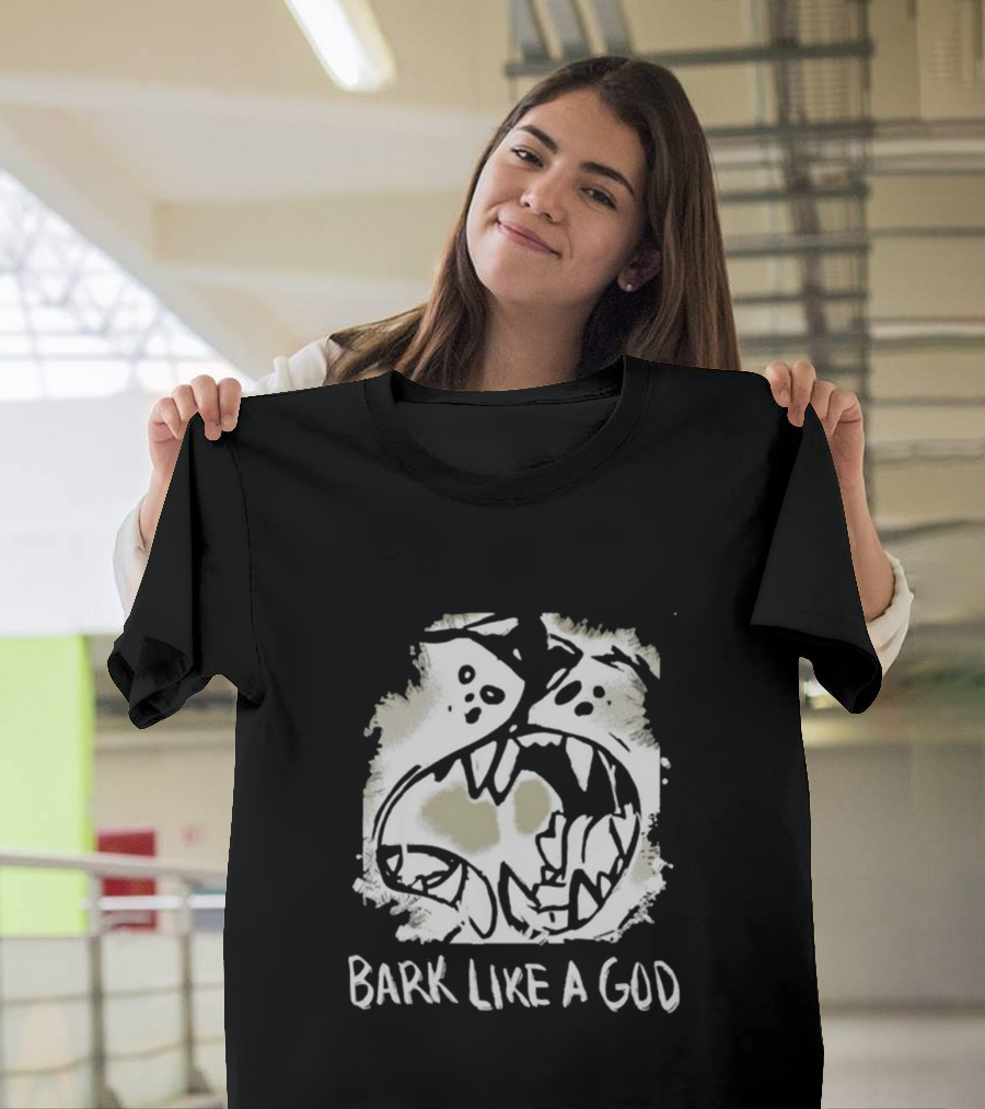 Bark Like A God Wolf Face T-Shirt