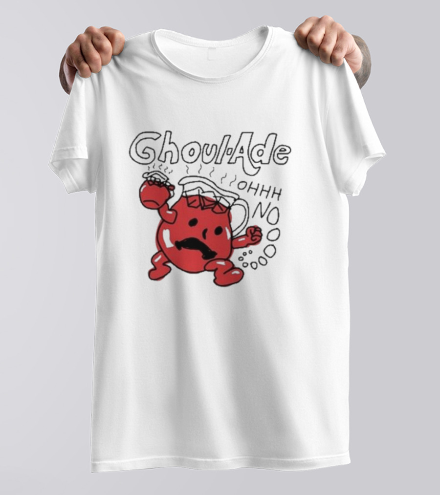 Ghoul-Ade Ohhh No Monster Juice Pitcher Panic Retro Scream T-Shirt