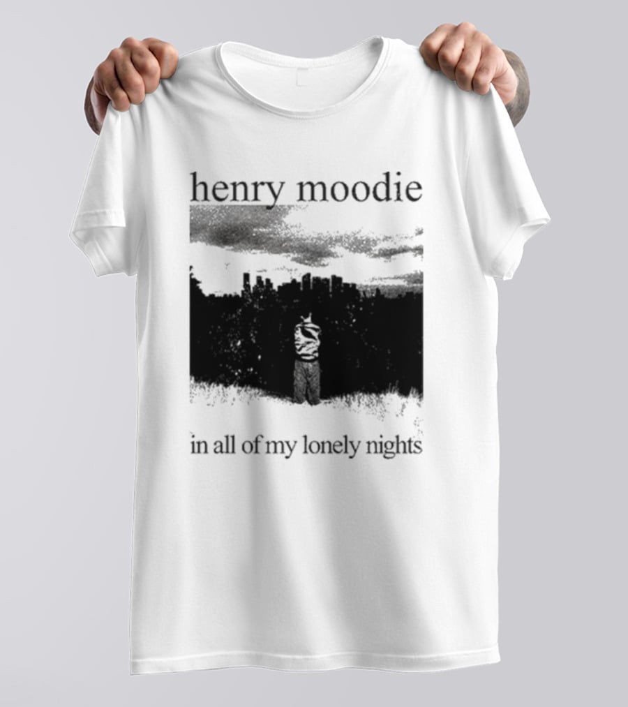 Henry Moodie In All Of My Lonely Nights Dark Skyline Scene T-Shirt