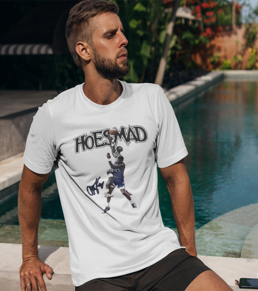 Hoes Mad Anthony Edwards Basketball Dunk T-Shirt