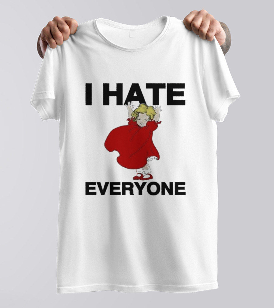 I Hate Everyone Baby Cute Red Dress Girl T-Shirt
